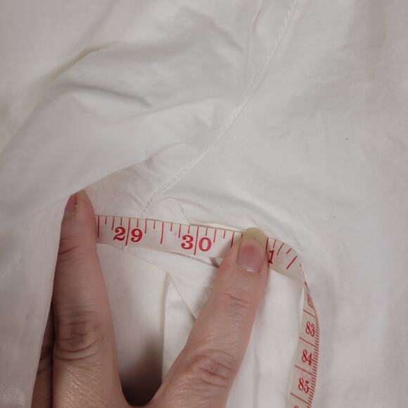 Zara womens white 100% cotton cargo utility pants size medium - Picture 11 of 11